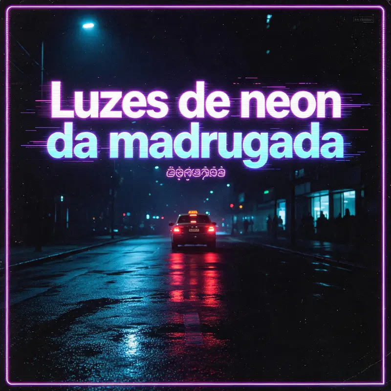 Luzes de neon da madrugada - AI音乐作品封面